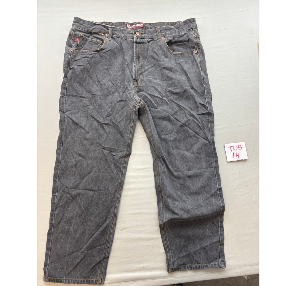 Lowrider The Boulevard Classic Jeans Mens 44x30 Faded Black Baggy Y2K Chicano